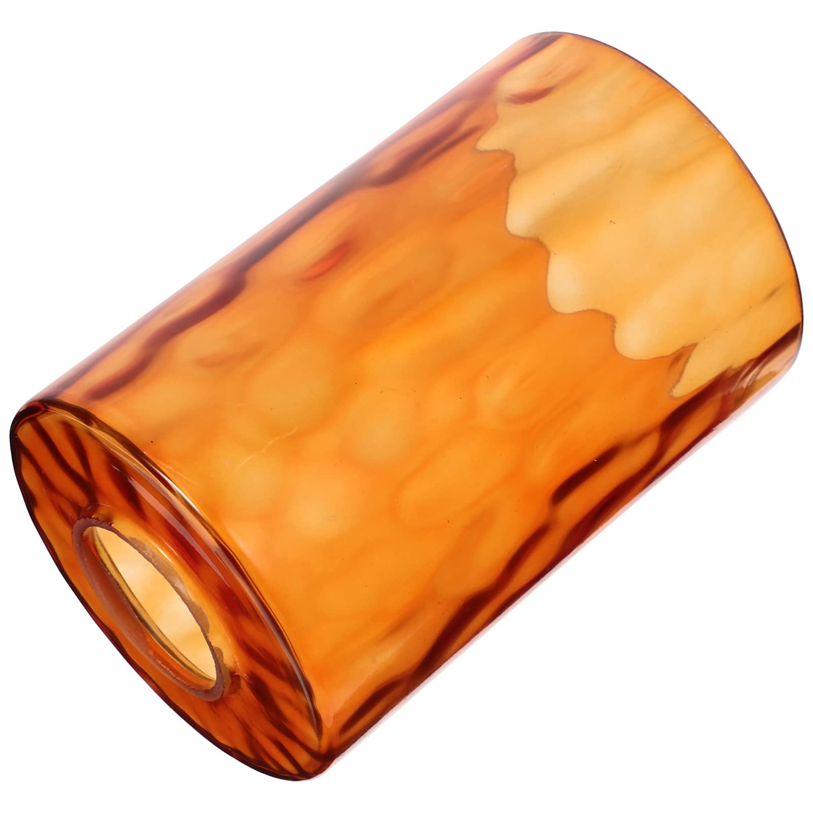 Photo 1 of OSALADI Cylinder Glass Lampshade Amber Glass Lamp Shade Simple Lamp Cover for Floor Lamps,Pendant Light