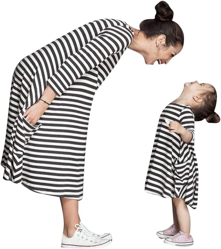 Matching Mommy and Daughter Dresses Parent Child Outfits