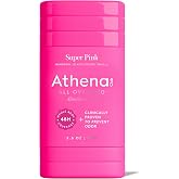 Athena Club Aluminum Free Deodorant Stick For Women, Super Pink, 2.6 Oz | All Over Deo Natural Deodorant For Women, 48 Hour Odor Protection, Clear Glide, Baking Soda Free Deo, Dermatologist Tested