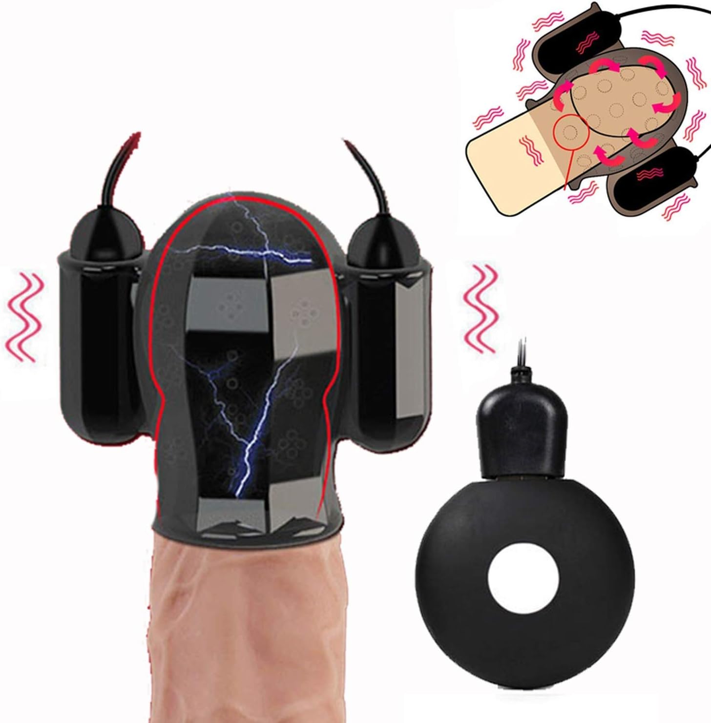langery for Women Sexy Toys Alluring alluringMale Manual Fantasty Climax Procrastinate Stimulate Shake Knead Stamina 12 Speeds Knead Happy Toys for Men