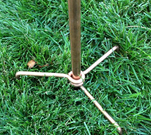 Stanwood Wind Sculpture Kinetic Copper Wind Sculpture, Dual Spinner Dancing Willow Leaves