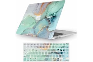 Fancity Compatible with MacBook Air 13 inch Case 2020 2021 M1 A2337 A2179 A1932, Rubberized Hard Shell Protective Case & Keyb