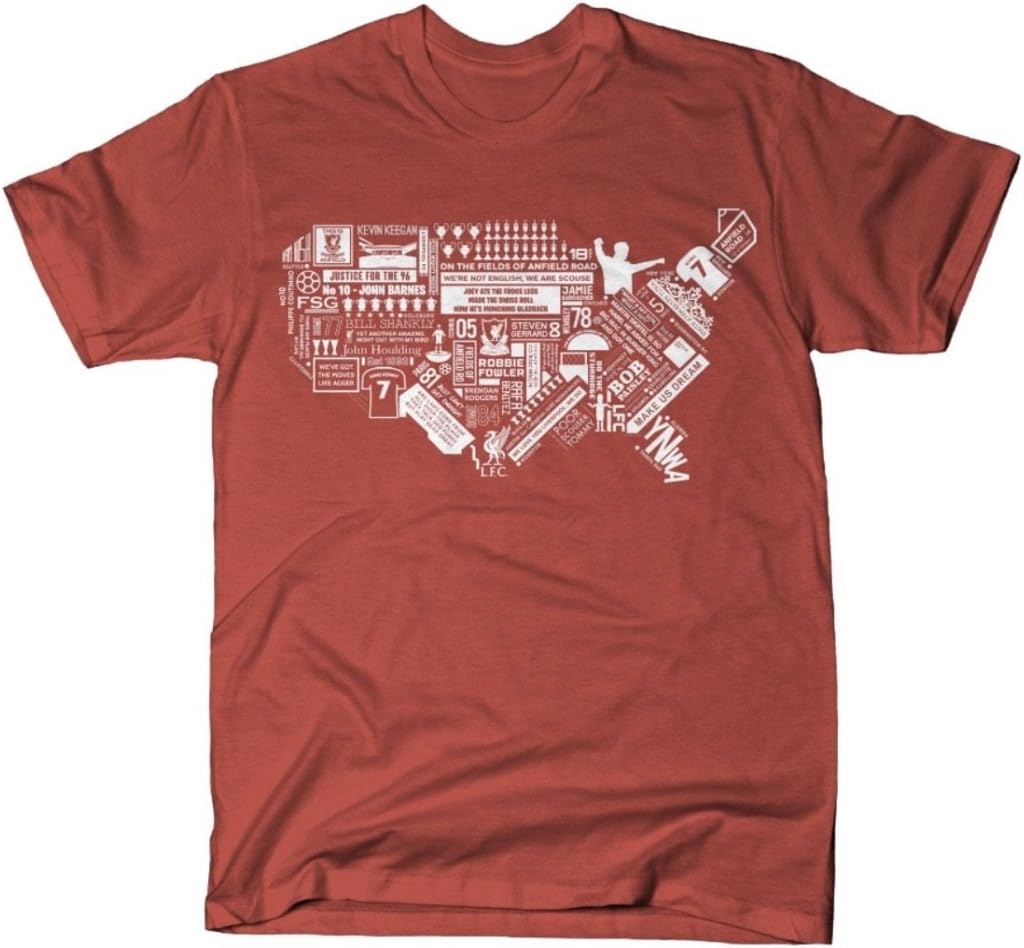 Anfield Shop Liverpool FC Map T Shirt