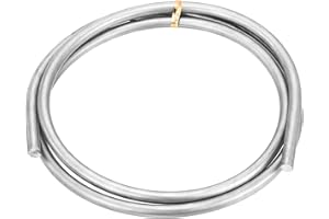 uxcell 1Pcs Zinc Wire, 99.99% High Purity Solid Zinc Bar 1/4"(6mm) Dia 39 3/8"(1000mm) Length Zinc Metal Rod Anode Good Conductivity for Scientific Experiment Research DIY Craft