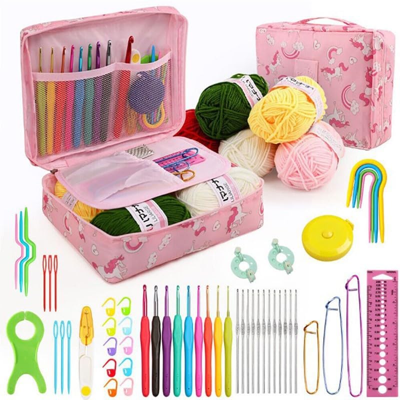 iKumar 59 Pcs Crochet Kit for Beginners Adults