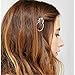 Joyci 1Pcs Dainty Pineapple Geometric Metal Hairpin Women's Side Clip Clamps (Gold)