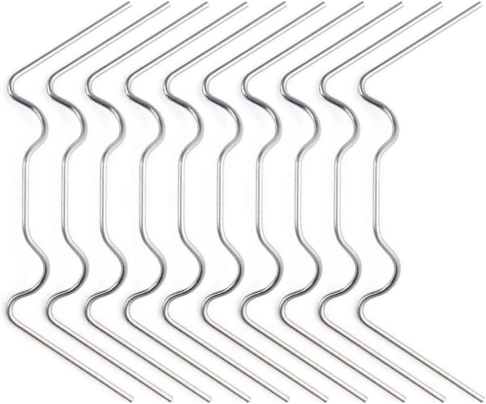 kangji 50 Pieces Greenhouse Glazing Clips, W Type Greenhouse Glazing