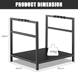 TANGZON Heavy Duty Steel Firewood Rack, Indoor Outdoor Log Holder 40x34x36cm view 6