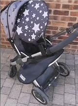 My Buggy Buddy Sunshade for Pram Car Seat Universal UPF 50+ Silver Stars view 9