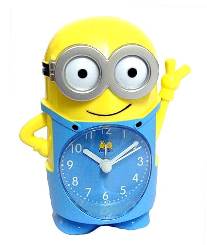 INNOVATIVE PRODUCTS Kids Plastic Cute Cartoon Minion Table/Desk/Shelf Alarm Clock