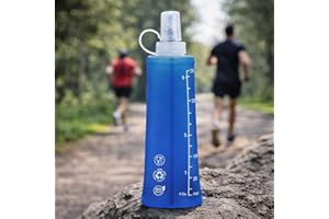 Garrafa Dobrável Premium Soft Flask 250ml Para Corrida Ciclismo Hidratação Esportiva Bico Antivazamento Livre De BPA Garrafinha Flexível Para Esportes