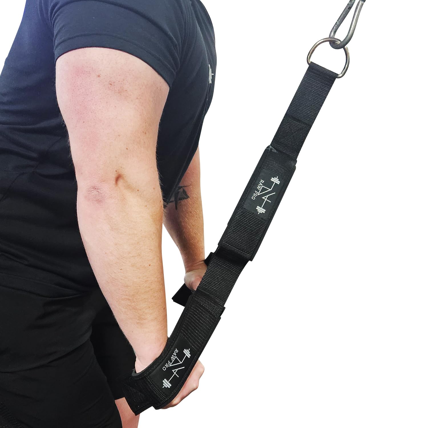 DanRaw Pro Tricep/Bicep Rope Cable Attachment - Double Loop Design for Enhanced Grip, Heavy-Duty Cable Machine Accessories for Gym, Strength Training, and Bodybuilding