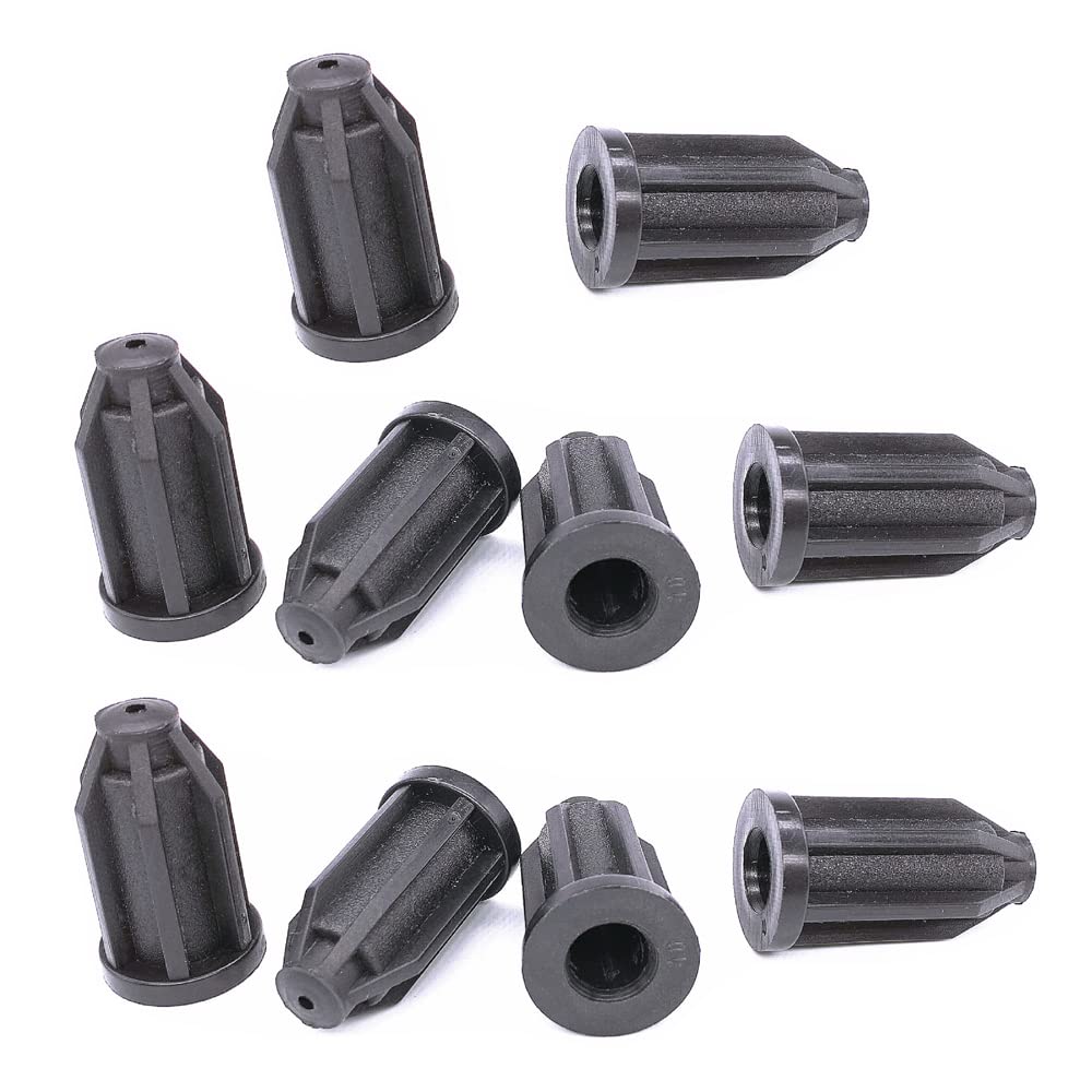 Photo 1 of 10Pcs Caster Socket Sleeve Round Inserts, Chair Caster Wheel Stem Insert, 7/16" Inside Stem