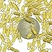 Clasps - 100 Pieces 4 x 15 mm - Barrel Screw Type Clasp - Perfect for Jewerly Making - with Kare & Kind® Retail Packaging (Gold)