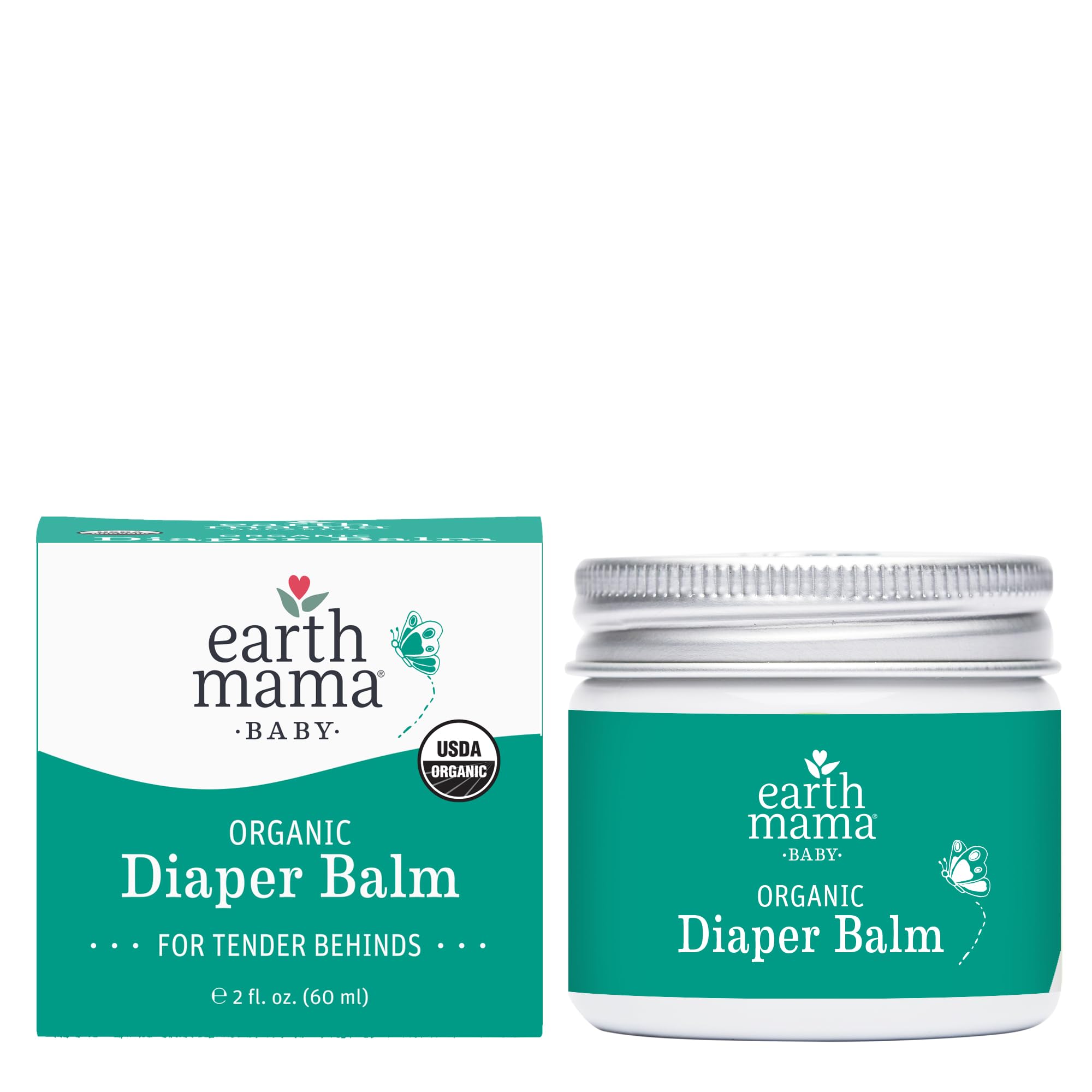 Earth Mama Nipple Butter™ & Diaper Balm | Nipple Cream & Organic Skincare for Baby | Breastfeeding & Postpartum Essentials Bundle