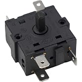 Deskbloom Electric Room Heater Rotary Switch AC 250V 16A With 3 Pin And 5 Pin Selector Control For Radiators, For Most Heater Brands(5 pin)