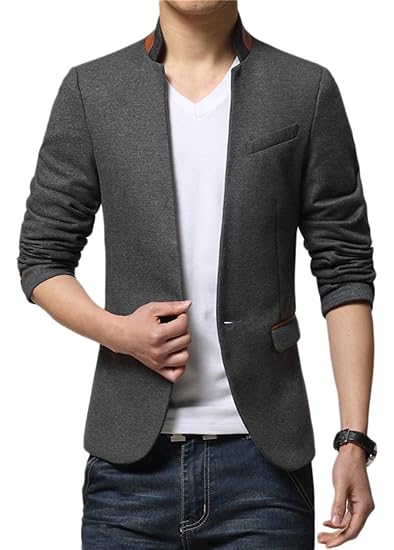 Insun Hommes Blazer Slim Fit Veste De Costume Classique Deux