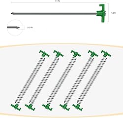 12PCS Tent Stakes, Camping Stakes,AVOFOREST 7.1inch