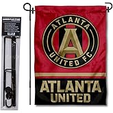 Atlanta United Football Club Garden Flag with Stand Pole Holder