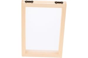 PERSELOSO Paper Making Screen 18x12.5cm Wooden Frame Sturdy Filter Mesh for Kindergarten DIY Craft