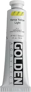 Golden Heavy Body Acrylic Paint, 2 Ounce, Hansa Yellow Light