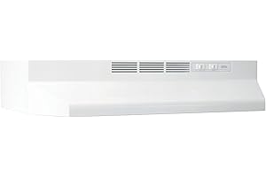 Broan-NuTone 413001 Non-Ducted Ductless Range Hood with Lights Exhaust Fan for Under Cabinet, 30-Inch, White