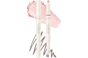 CORALHAZE Idol AEGYO-SAL Maker 02 Sparkling Pink, 2-in-1 Under-Eye Highlighter and Contour Liner for Bright, Voluminous Eyes, Long-Lasting, Smudge-Proof Shimmer Stick with Natural Glow, Korean Beauty