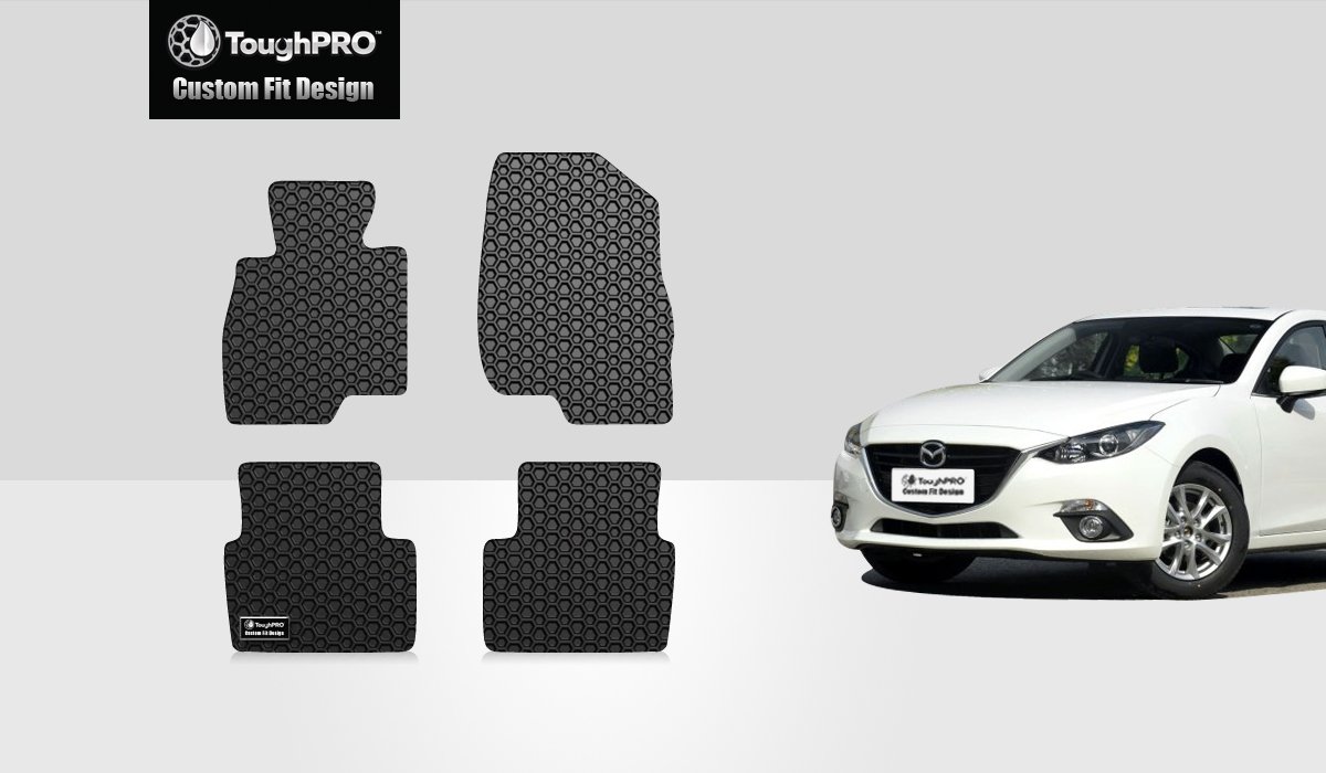 Black Rubber Heavy Duty Toughpro Infiniti Q50 Floor Mats Set