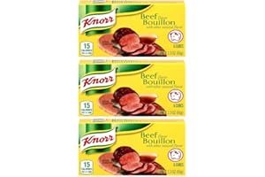 Bouillon Beef 3 Pack of Extra Large Cubes w/Exit 28 Bargains Sticker (Total of 18 Extra Large Cubes)