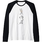 Looney Tunes Bugs Bunny Stance Portrait Raglan Baseball Tee