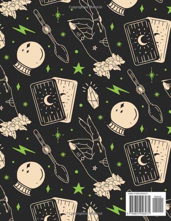 halloween spell book pattern journal: The Basic College Ruled Composition Notebook | Halloween notebook gift without… - Image 3