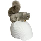 Yiju Squirrel Snow Ski Helmet Cover Helmet Decoration Stylish Creative Lovely Funny Skiing Helmet Cover Knitted Cap for Snowboard