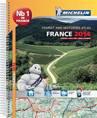France Road Atlas 2014 (Michelin Atlas) by (Spiral-bound)