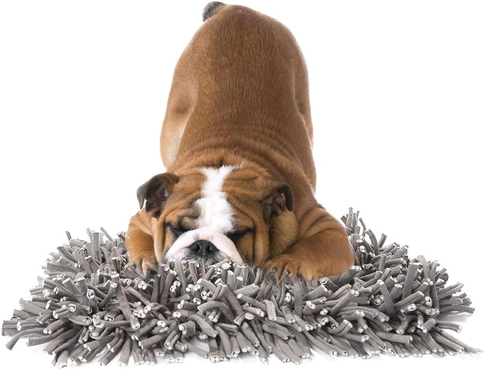 Dog Snuffle Mat Feeding Mat for Dogs Puppy Training Pad Dog Treat Puzzle Feeder Encourages Natural Foraging Skills Perfect for Any Breed(11.8" x 17.5")