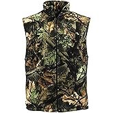 TrailCrest by Treel Men's Camo Full Zip Up Fleece Hunting Vest