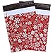 100 Pcs 10x13 Winter Snowflakes Designer Poly Mailers, Ohuhu Christmas Shipping Bags with Self Seal Adhesive, Waterproof and Tear-Proof Postal Bags