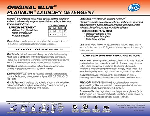 Ultra Fresh UFPTTRSL Platinum Original Blue Liquid Laundry Detergent, 5 gal, 640 oz.