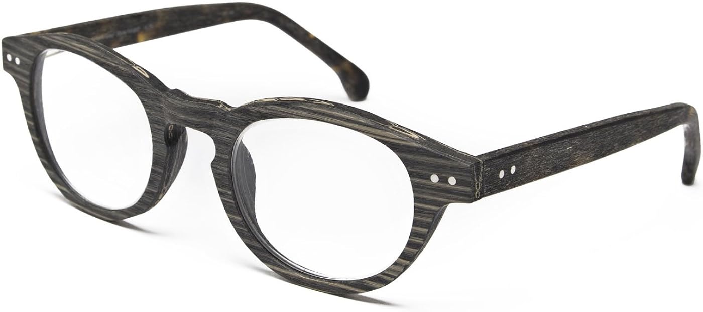 Stylish Round Reading Glasses Grey & Gold Tortoise Shell Comfy