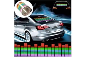 AMZSTAR Sound Music Beat Activated Car Stickers Equalizer Glow LED Light Audio Voice Rhythm Lamp LED Flash Lights (Multicolor