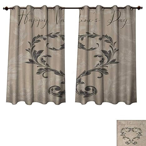 Amazon Com Anzhouqux Taupe Bedroom Thermal Blackout Curtains