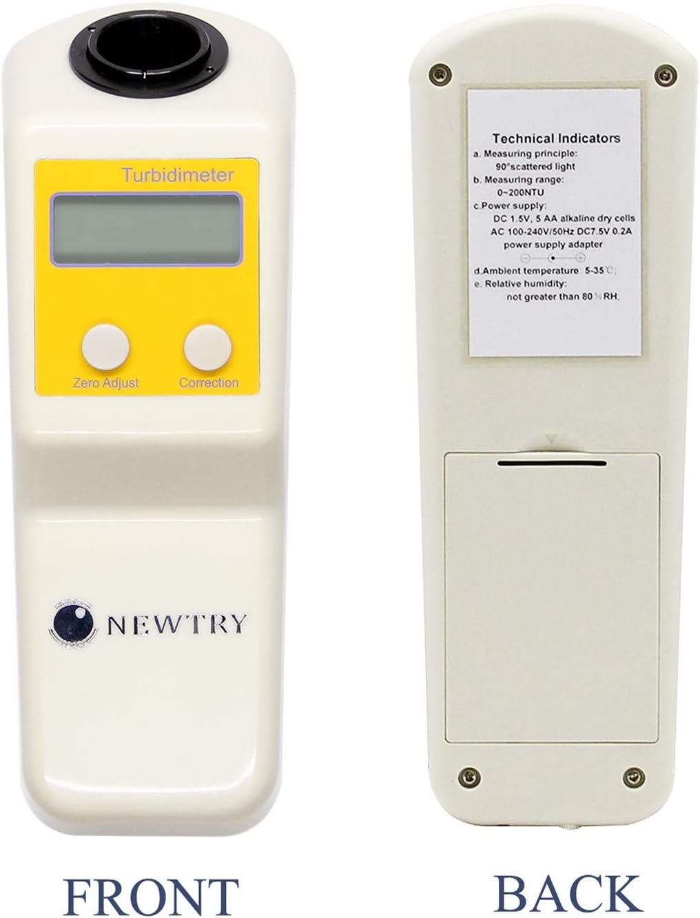 NEWTRY Digital Water Turbidity Meter Portable Turbidimeter Water Quality Turbidity Detection