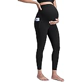 CRZ YOGA Butterluxe Maternity Leggings Pockets 25" - Soft Workout Active Yoga Pregnancy Womens Pants Over The Belly