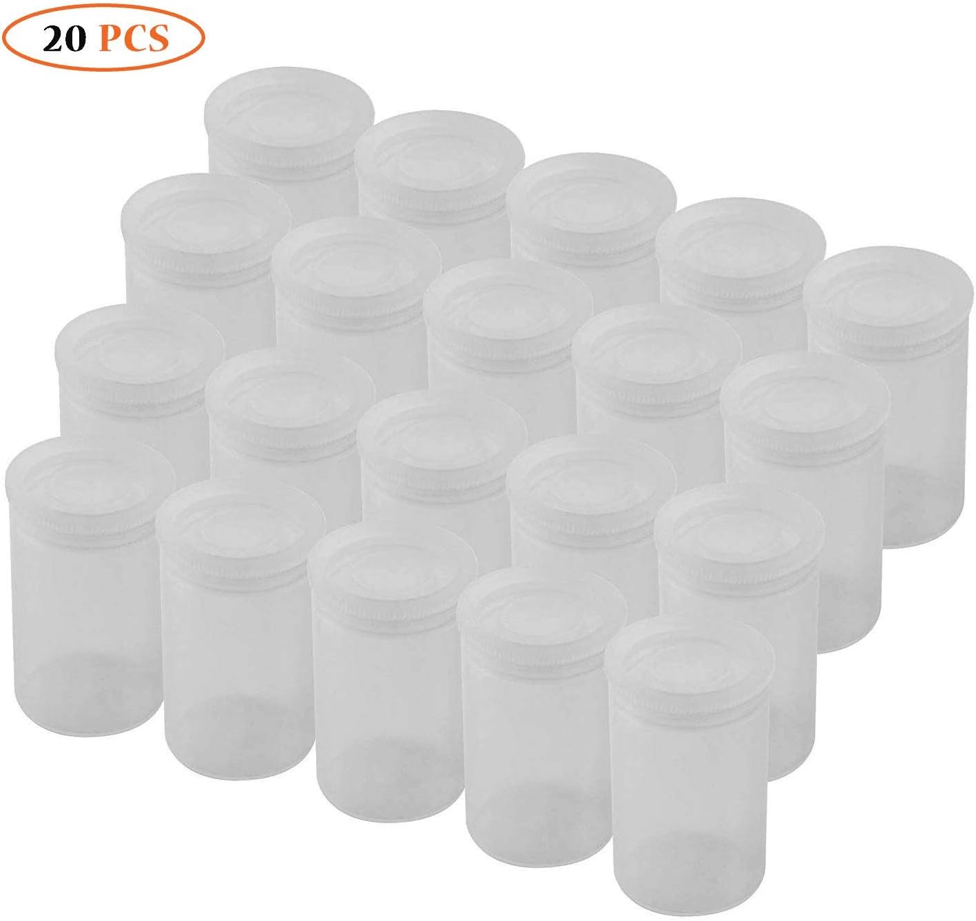 35mm Caliber Plastic Film Canisters 20pc (Clear) Amazon.co.uk