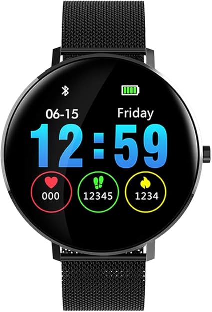 Smartwatch, Kivors IP68 Impermeable Reloj Inteligente Classic ...