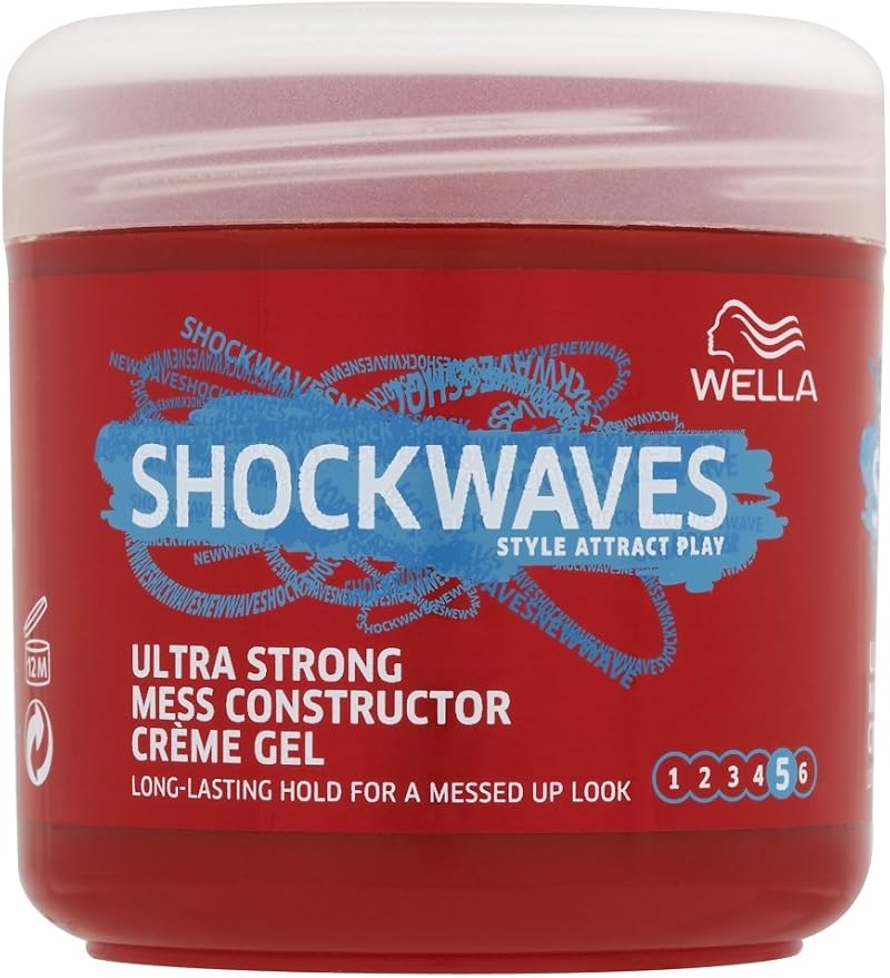 Wella Shockwaves Ultra Strong Mess Constructor Gel 150ml - 3 Pack