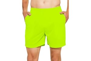 DEMOZU Men's 5 Inch Running Tennis Shorts Lined Workout Gym Athletic Pickleball Shorts with Pockets