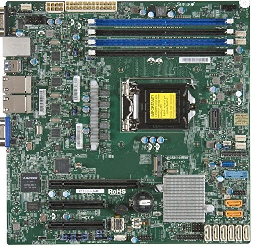 Supermicro Micro ATX DDR4 LGA 1151 Motherboards X11SSH-LN4F-O
