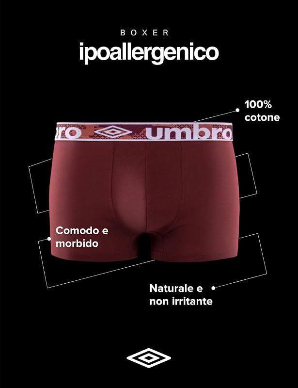 Mutande Boxer Uomo 100% Cotone, Set da 5, Nero CLA4 (M)