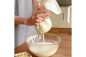 2Pcs Cheesecloth Reusable Unbleached Cotton Fabric Nut Milk Tea Yogurt Coffee Bag Strainer Home Kitchen Cooking Accessories (