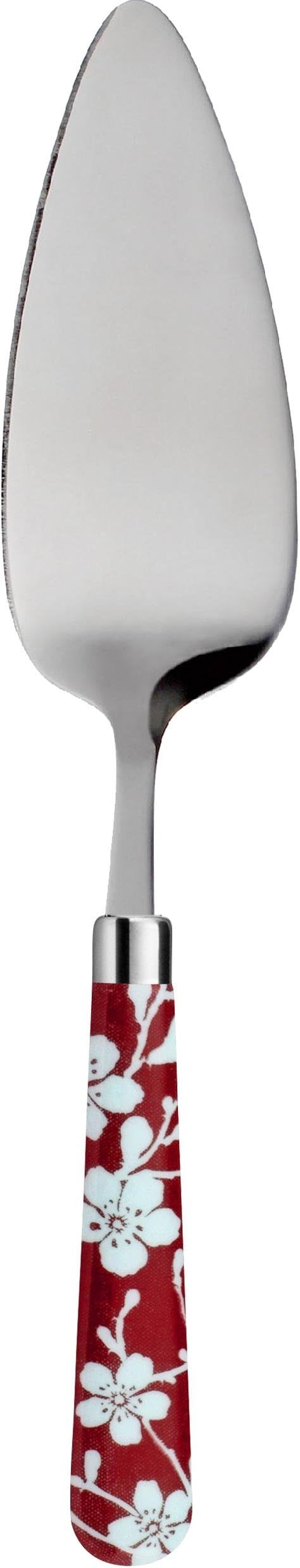 Kom Amsterdam Cake Slice Cake Knife Cake Server Stainless Steel Red Flower